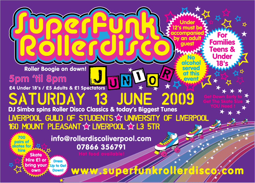 Roller Disco Liverpool Junior: Saturday 13th June 2008