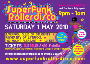 Superfunk Roller Disco Liverpool - Saturday 1st May 2010 Poster